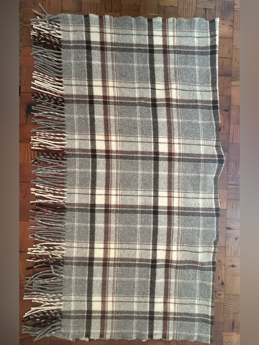 PENDLETON Knockabouts Heritage Tartan Wool Plaid Poncho Convertible Blanket vtg - Picture 13 of 15